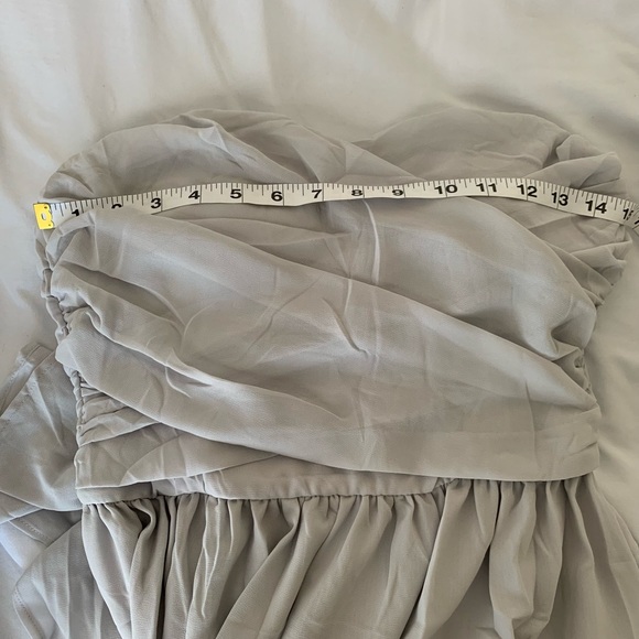 Lulu’s Moonlight Serenade Gray Strapless Maxi Dress - Picture 10 of 10